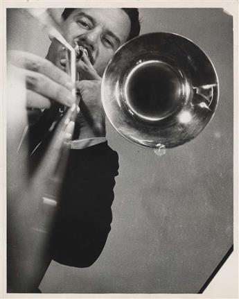 (BURT GOLDBLATT--JAZZ MUSICIANS) An archive with 120 dynamic photographs by Goldblatt, a renowned New York jazz photographer and album
